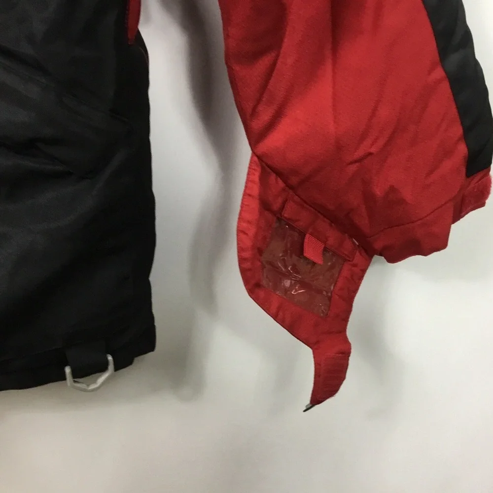 Starter Down Feather Jacket Size L 42/44 Winter Coat Men's Black Red Snow